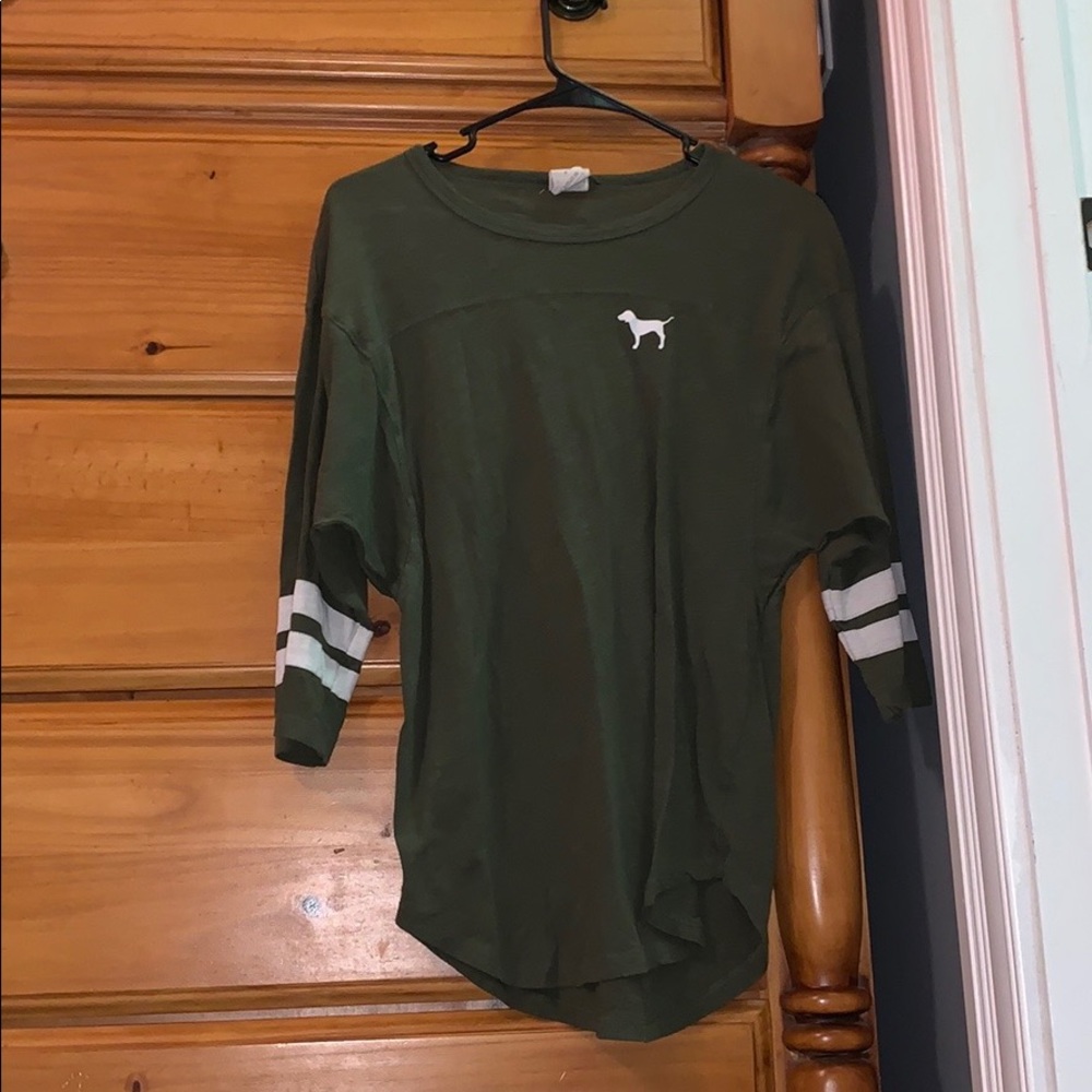 PINK Army Green Shirt